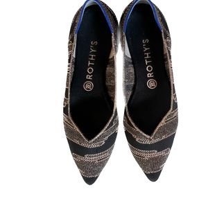 Retired Rose Gold Shimmer Metallic Sparkly Rothys Point Shoes 9.5